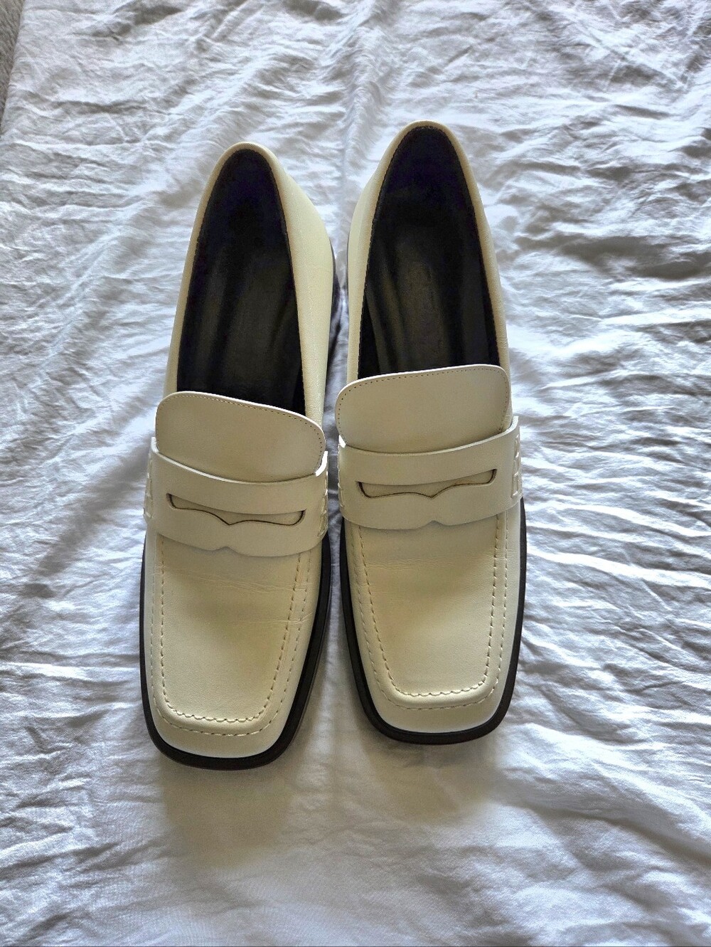 NEW Lorenzo Mari Platform Penny Loafers 38